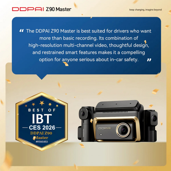 Відеореєстратор DDPAI Dashcam Z90 + камера заднього виду