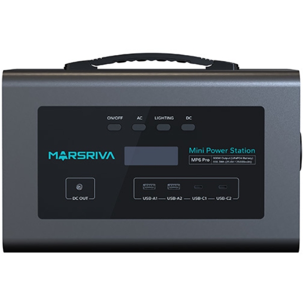 Зарядна станція Marsriva MP6 Pro 600Вт (627.2 Вт/г) LiFePO4