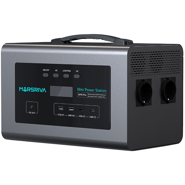 Зарядна станція Marsriva MP6 Pro 600Вт (627.2 Вт/г) LiFePO4