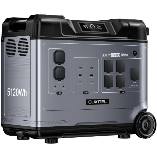 Зарядна станція Oukitel P5000 PRO 4000Вт (5120Вт/г) LiFePo4 UPS, MPPT, PD100 Вт