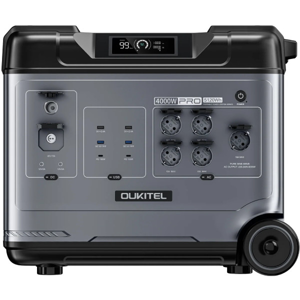 Зарядна станція Oukitel P5000 PRO 4000Вт (5120Вт/г) LiFePo4 UPS, MPPT, PD100 Вт