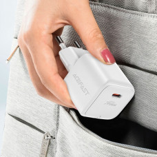 Зарядний пристрій 1xUSB-C 30W Gan A77 mini + USB-C cable Fast Charger White Acefast