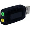 Звукова карта USB AUX jack, 2*TRS (Mic + Ear) Virtual 5.1 Channel, Media-Tech