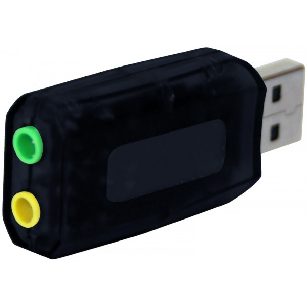 Звукова карта USB AUX jack, 2*TRS (Mic + Ear) Virtual 5.1 Channel, Media-Tech