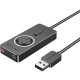 Звукова карта USB AUX jack, 3*TRRS (Mic +2xEar) 1.0м, регулятор гучності, зовнішня, Metal, Vention