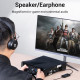 Звукова карта USB AUX jack, 3*TRRS (Mic +2xEar) 1.0м, регулятор гучності, зовнішня, Metal, Vention