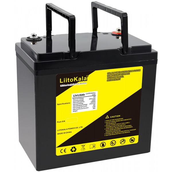 Акумуляторна батарея LiitoKala LiFePO4 12V120Ah