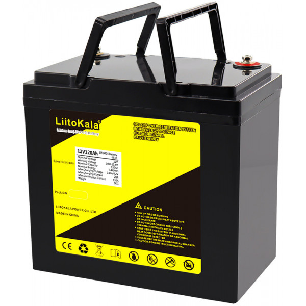 Акумуляторна батарея LiitoKala LiFePO4 12V120Ah