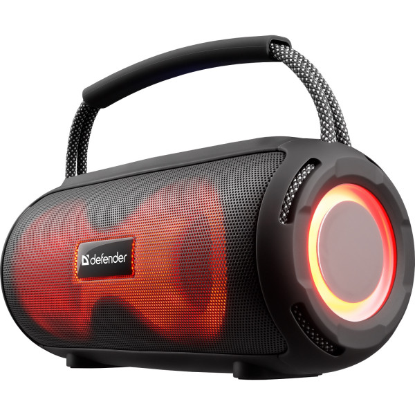 Акустична система 1.0 Defender S450, 10Вт RGB/BT/FM/USB/TF/AUX/TWS чорна