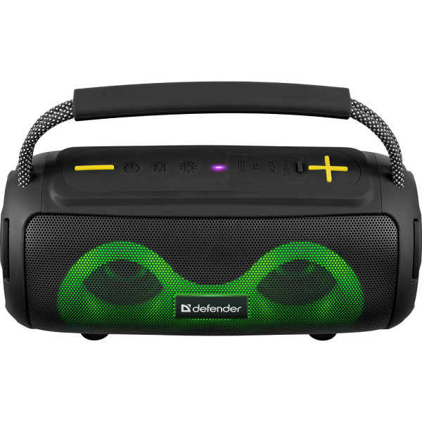 Акустична система 1.0 Defender S450, 10Вт RGB/BT/FM/USB/TF/AUX/TWS чорна