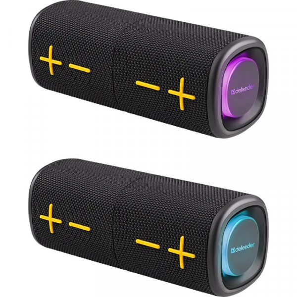 Акустична система 1.0 Defender Union 20Вт BT/USB/TF/AUX/2-in-1/RGB чорна