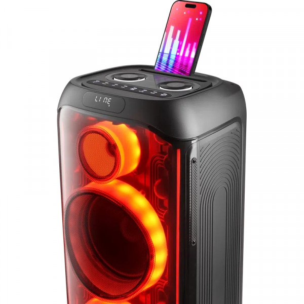 Акустична система 2.0 Defender Boomer 130 120Вт BT/FM/TF/USB/MIC/LED, чорна