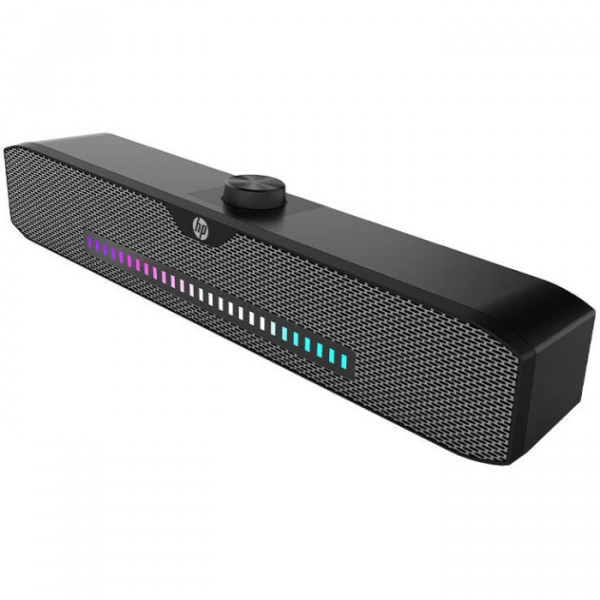 Акустична система 2.0 HP DHS-4200, Bluetooth, 3,5мм+USB, 6Вт, Sound Bar LED RGB, Black