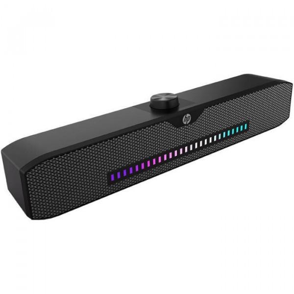 Акустична система 2.0 HP DHS-4200, Bluetooth, 3,5мм+USB, 6Вт, Sound Bar LED RGB, Black