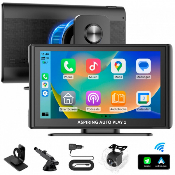 Автомобільний монітор Aspiring Auto Play 1 Magnet CarPlay Android auto