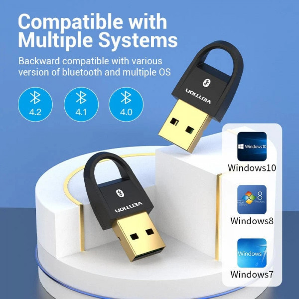 Bluetooth USB adapter v5.0 Gold-Plated, Vention