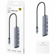 Док станція USB3.0 Type-C -> HDMI 4К30Hz,Type-C PD 100Вт,1хUSB-A 3.0 5 Гбіт/с,2хпередачі даних USB-