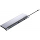 Док-станція USB3.1 Type-C -> HDMI 4K30Hz/VGA/USB3.0x3/RJ45/SD/TF/TRRS 3.5mm/PD 100W Vention 11in1