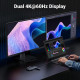 Док-станція USB3.2 Type-C -> HDMIx2,4K60Hz/2xUSB-A/2xUSB-C 3.2/ RJ45/SD/TF/PD 100W CM639 Ugreen