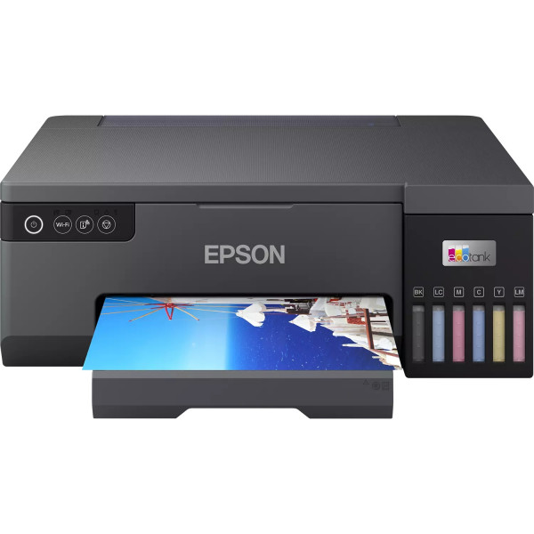 Друкарка А4 Ink Epson EcoTank L8050 (22 стор/хв, 5760х1440dpi, Wi-Fi, СБПЧ, чорний) Фабрика Друку