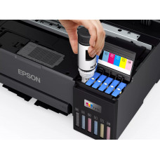 Друкарка А4 Ink Epson EcoTank L8050 (22 стор/хв, 5760х1440dpi, Wi-Fi, СБПЧ, чорний) Фабрика Друку
