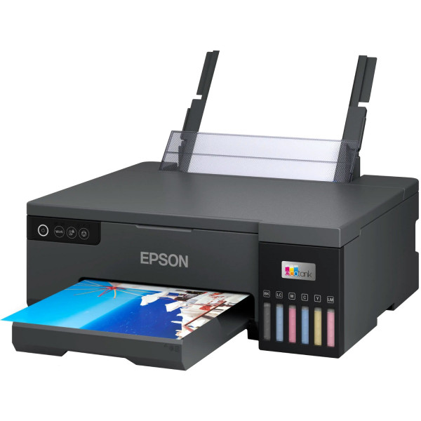 Друкарка А4 Ink Epson EcoTank L8050 (22 стор/хв, 5760х1440dpi, Wi-Fi, СБПЧ, чорний) Фабрика Друку