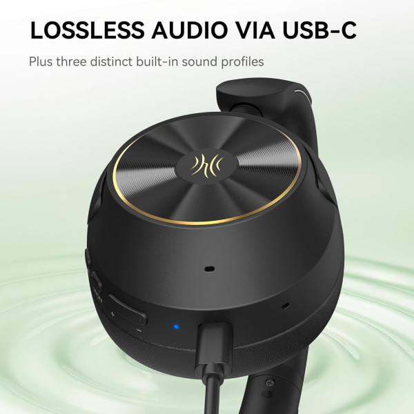 Гарнітура OneOdio A6, Bluetooth + USB-C, Hybrid ANC, Black