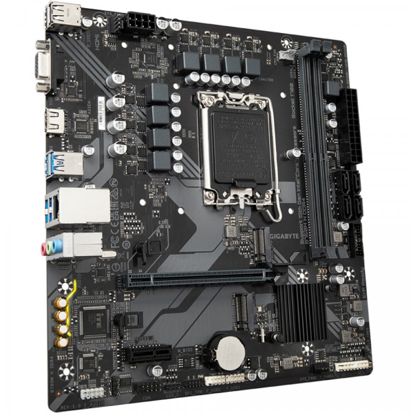 Gigabyte B760M H DDR4 (1700/B760, 2*DDR4, 2хM.2, PCIex16, VGA , HDMI, 1GbE LAN, mATX)