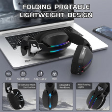 Ігрова гарнітура Attack Shark L90 Wireless,2.4GHz/Bluetooth/3.5mm PS4/PS5/Switch/Xbox/Mac/PC Black