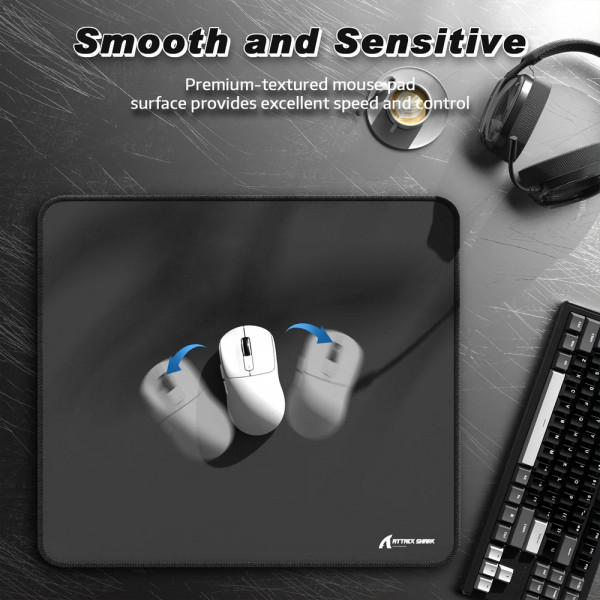 Ігрова поверхня Attack Shark CM02 450x400x4мм Dark gray