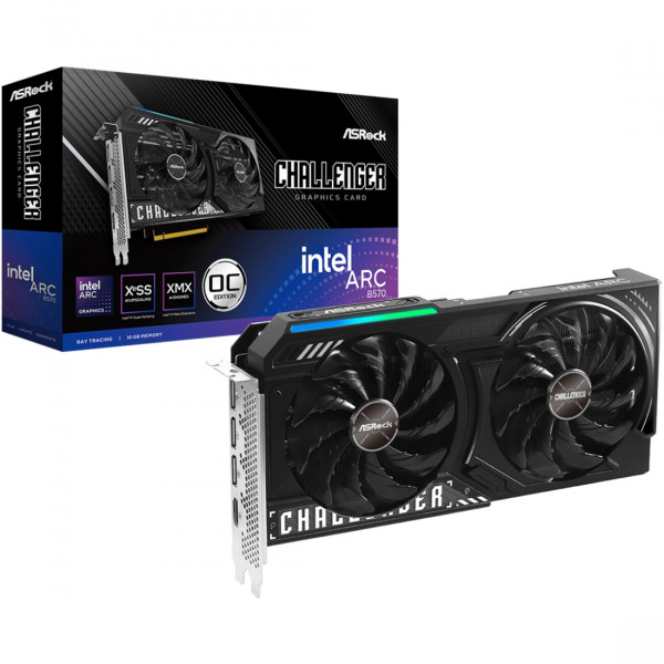 Intel Arc B570 ASRock Challenger 10GB OC, 10GB DDR6, 160 bit, PCI-E 4.0 x8
