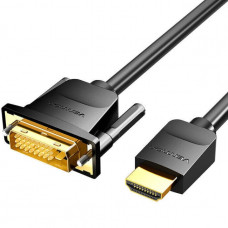 Кабель HDMI M - DVI (24+1 24+5), 3.0 м, PVC Vention