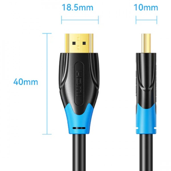 Кабель HDMI M - M, 1.5м, V2.0, 4K 60Гц PVC Vention