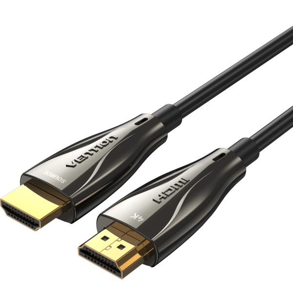 Кабель HDMI M - M, 70.0м, V2.0, Optical 4K 60Гц Black Zinc Alloy Vention