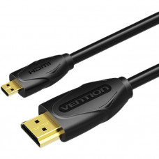 Кабель HDMI M - Micro M, 3.0 м, V2.0 4K 60Гц 18Gbps HDR Dolby, PVC Vention
