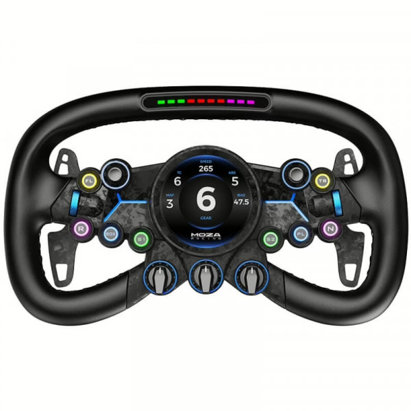 Кермо MOZA Racing Vision GS Steering, 31cм., екран 2.8", 8 кн., RGB