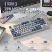 Клавіатура ігрова механічна Attack Shark K86 87кл.RGB,Wireless, Blue Whale перемикачі,Moonlit Night