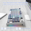 Клавіатура ігрова механічна Attack Shark K86 87кл.RGB,Wireless, Blue Whale перемикачі,Moonlit Night