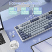 Клавіатура ігрова механічна Attack Shark K86 87кл.RGB,Wireless, Blue Whale перемикачі,Moonlit Night