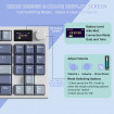Клавіатура ігрова механічна Attack Shark K86 87кл.RGB,Wireless, Blue Whale перемикачі,Moonlit Night