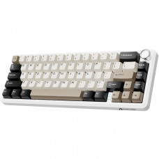 Клавіатура ігрова механічна Attack Shark X66 66кл. RGB, Wireless, Cheese White