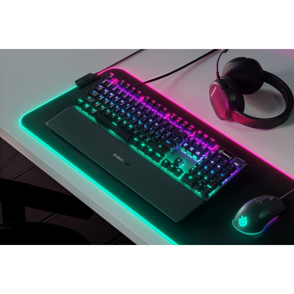 Клавіатура ігрова механічна SteelSeries Apex 5 (Blue Switch) UA OLED Smart Display