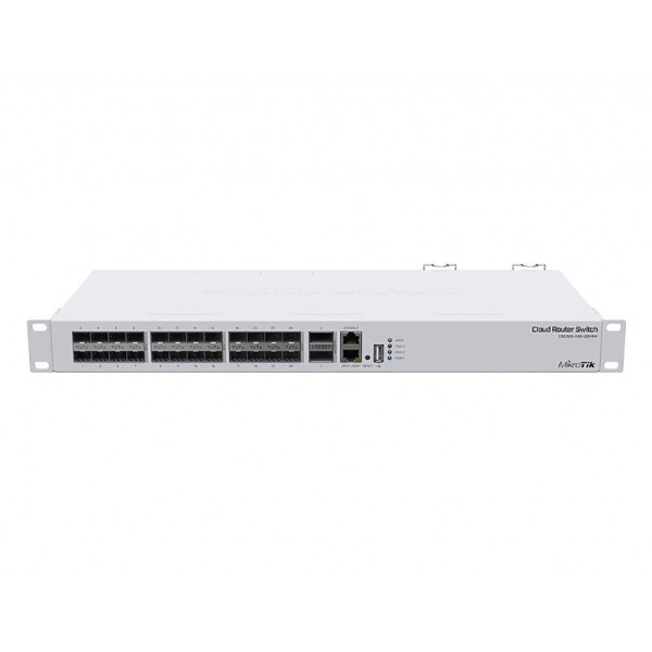 Комутатор Mikrotik CRS326-24S+2Q+RM, 24xSFP+, 2xQSFP+, USB, 1хRJ45