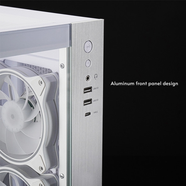 Корпус Chieftec VISIO GM-30W-TG-OP ATX, без БЖ, White