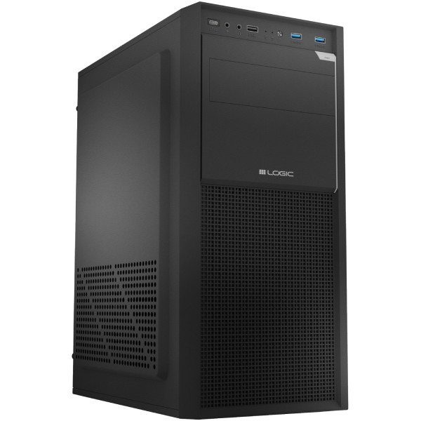 Корпус LogicConcept J23 PRO USB 3.0x2+2.0x1+TYPE-Cx1 BLACK без БЖ ATX