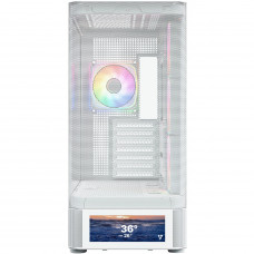 Корпус Modecom VOLCANO AQ500 ARGB MIDI FRONT LCD 6,2”, 4x120mm fans WHITE без БЖ ATX