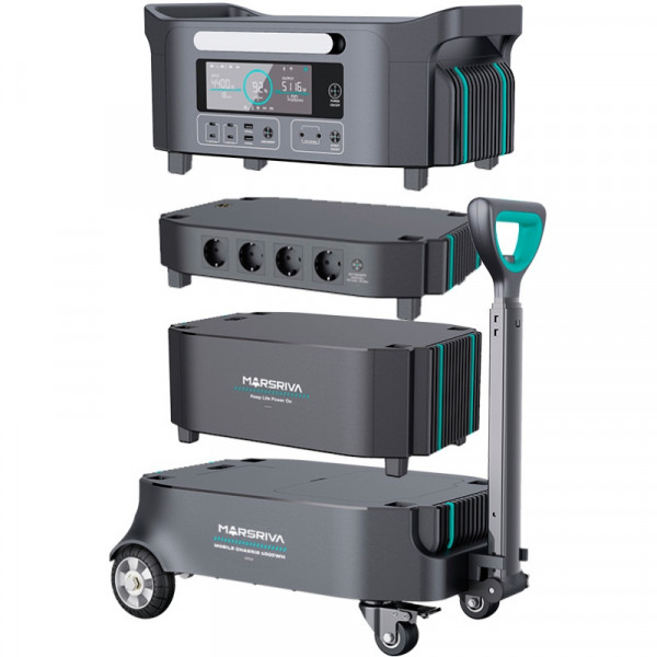 Marsriva HES модуль інвертора зарядної станції 2200Вт, 4xAC, LiFePO4