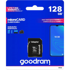 Memory card microSDXC 128Gb GoodRAM (class 10 UHS I U1) Retail + adapter