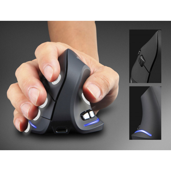 Мишка Media-Tech VERTIC, бездротова, 5кн., 2400dpi, чорна