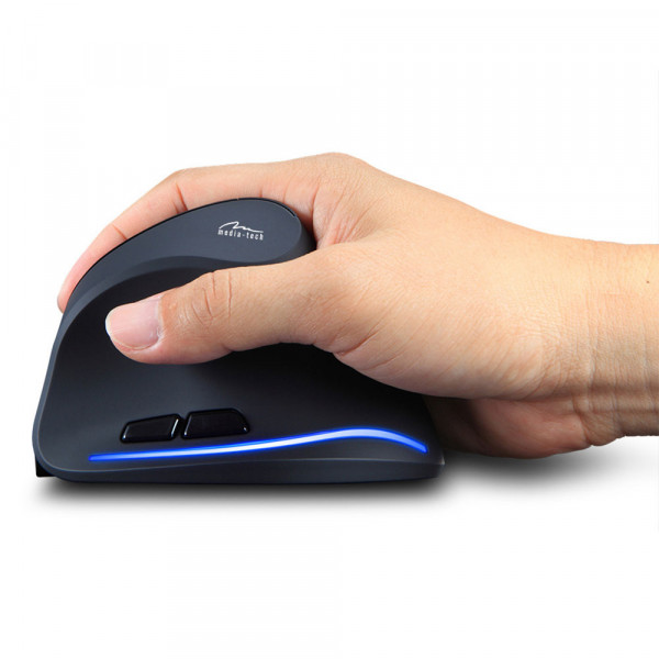 Мишка Media-Tech VERTIC, бездротова, 5кн., 2400dpi, чорна